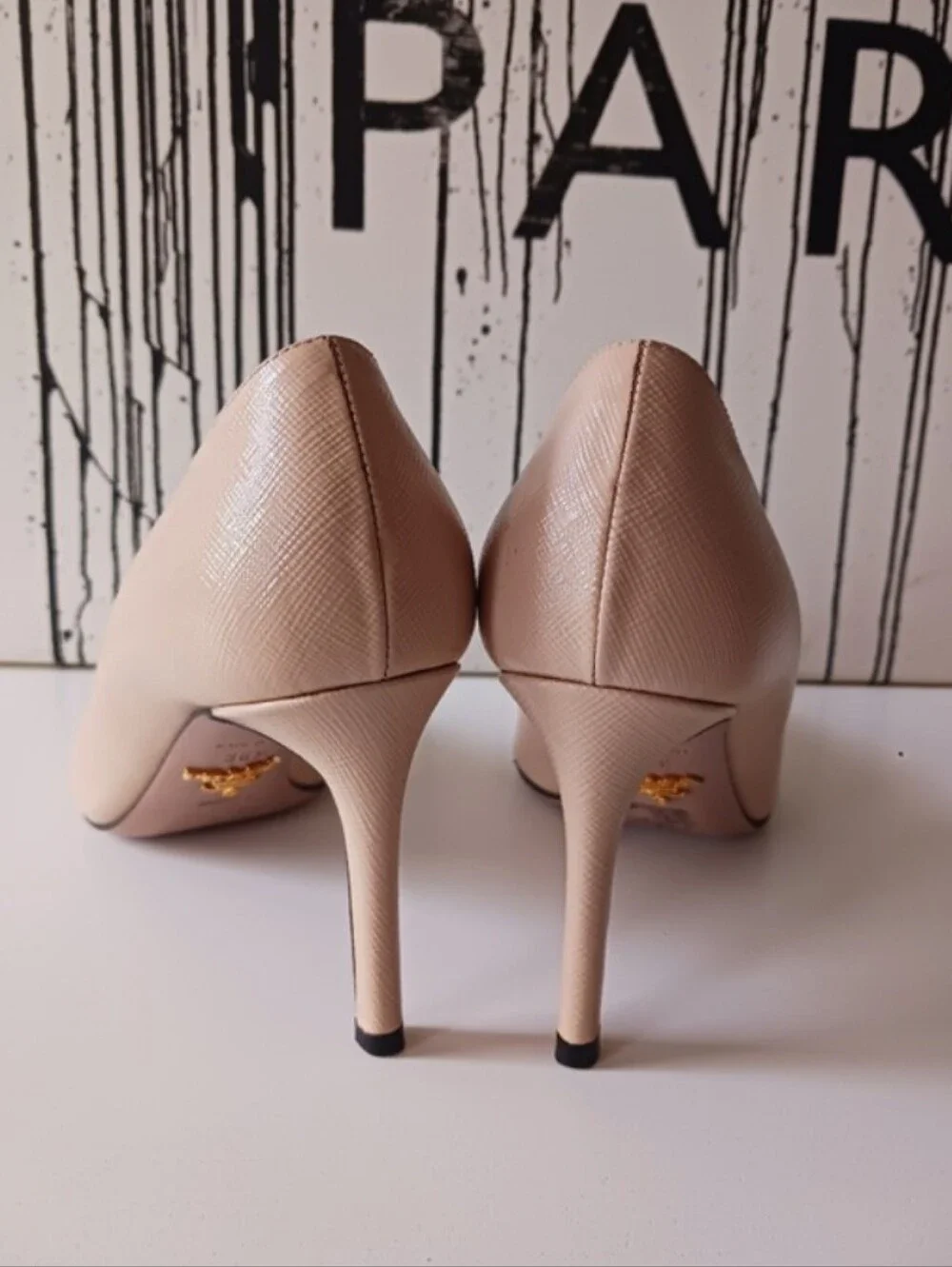 Prada Beige Pointed-Toe Women's Pumps Size 37.5
